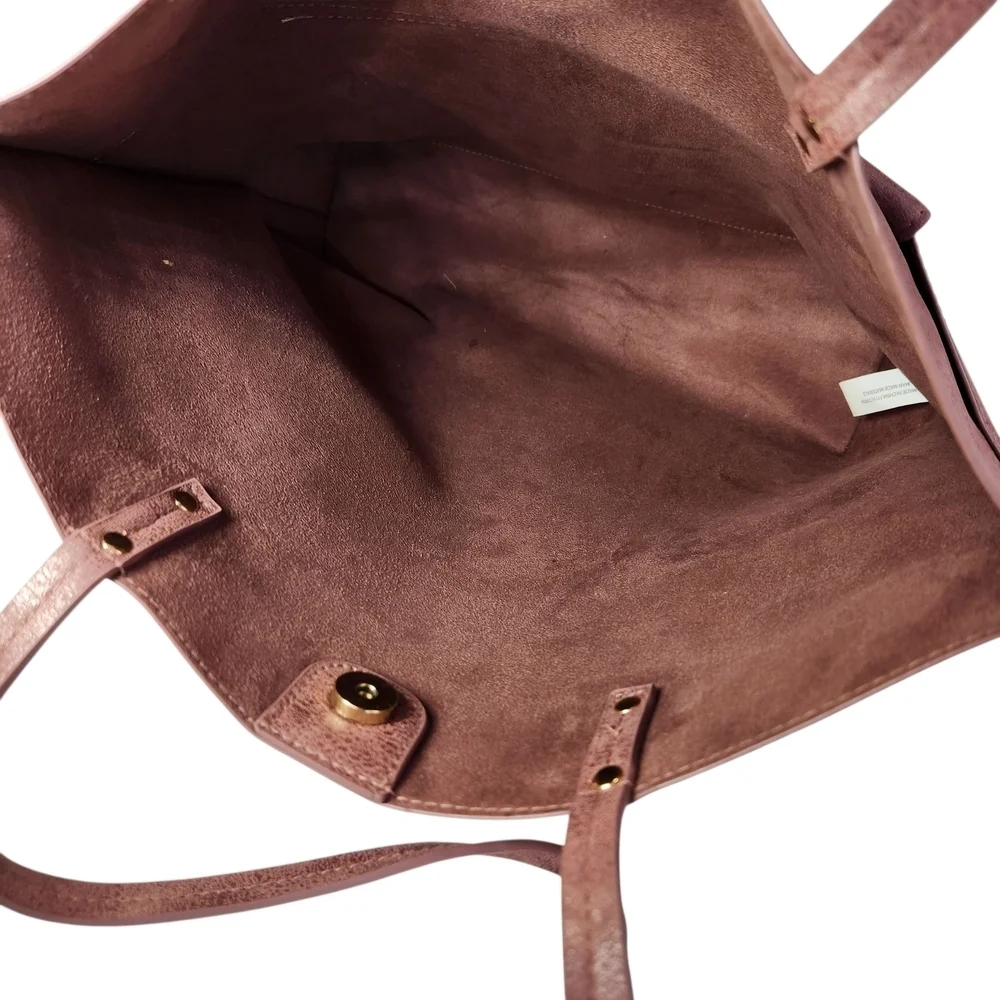 Vegan Leather Tote Bag With Tassel And Gold Trim Large Burgundy